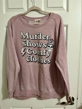 Simply Southern Mauve Graphic Crewneck Sweatshirt